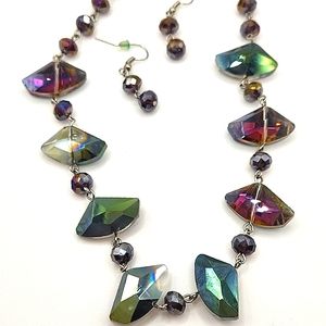 Super Fun , Original, Multicolor Necklace/Earrings Set.